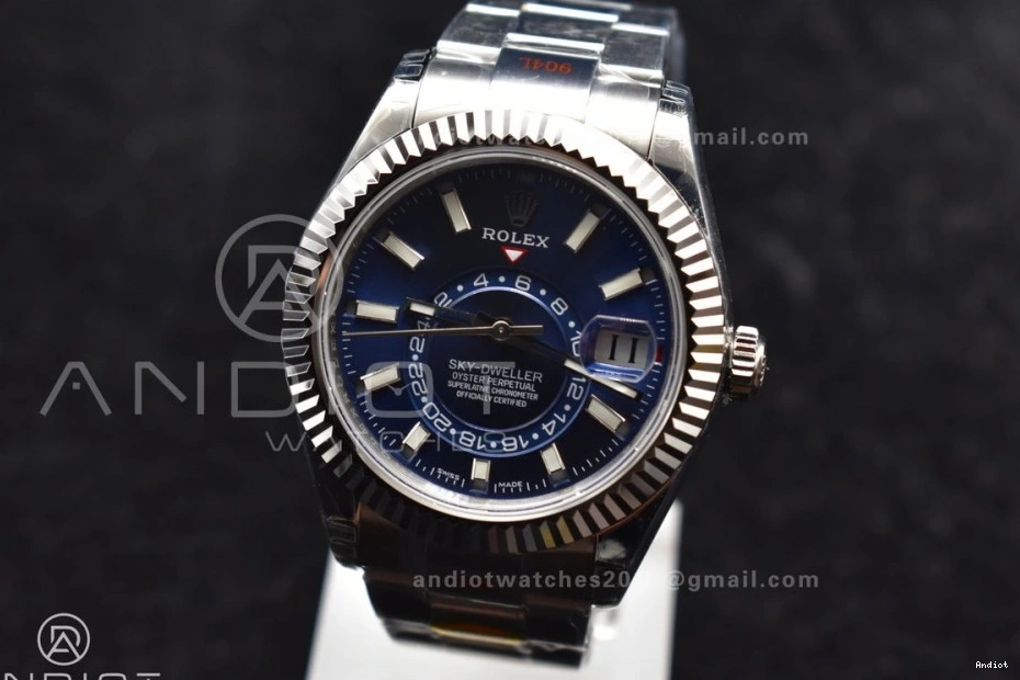 A23J SS SS Bracelet Blue Skydweller Dial Noob on Edition Best Oyster 0210